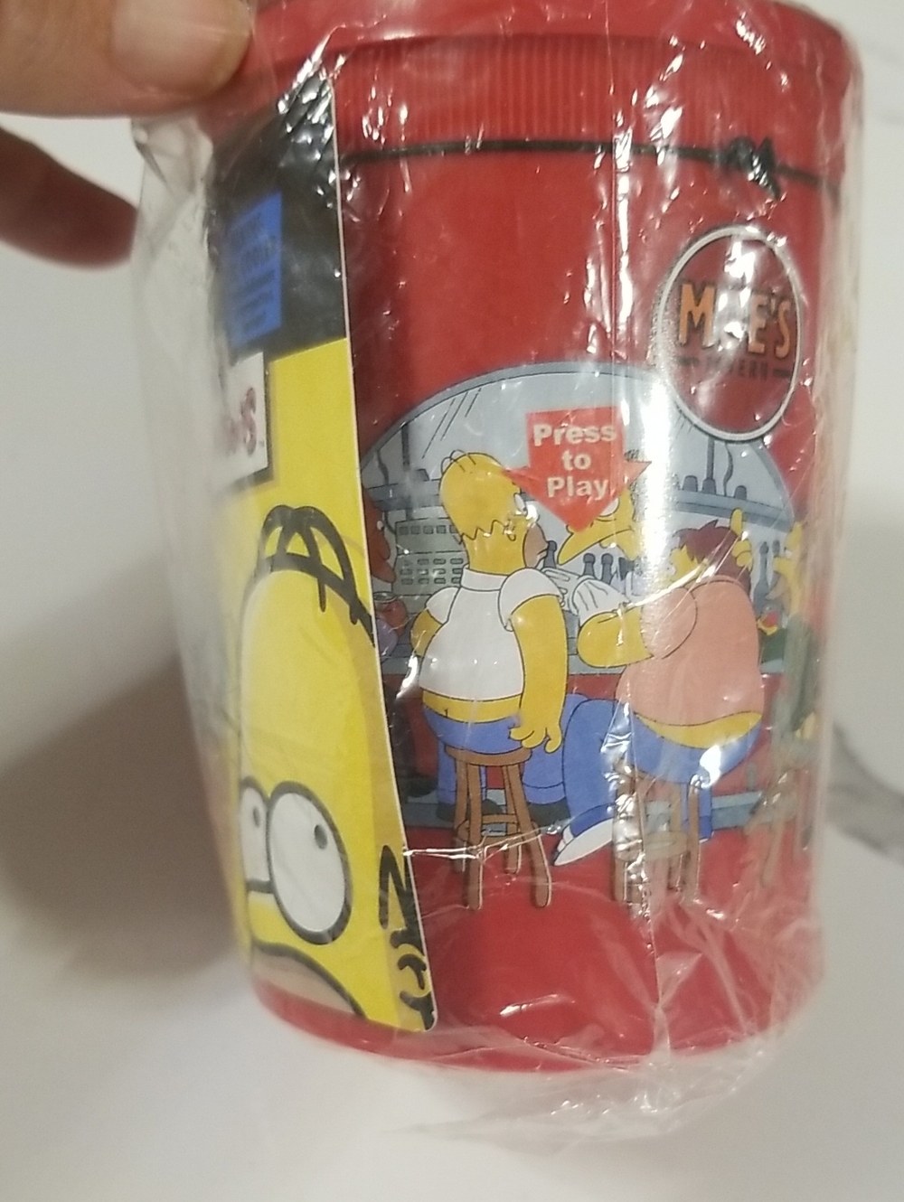The Simpsons Moe's Tavern Red Party Can Cooler Talking Not Tested